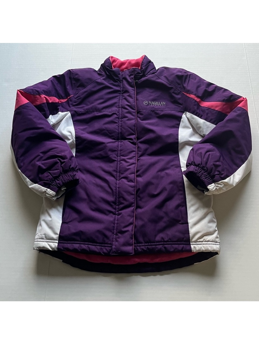 Magellan Outdoors Girls Dual Coat Winter Ski Snowboard Pink Purple Jacket M